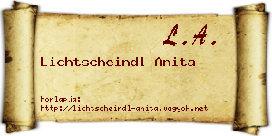 Lichtscheindl Anita névjegykártya